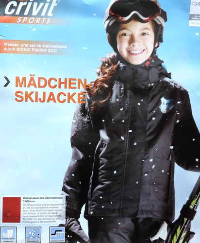 Mädchen skijacke 122 152 - skijacke, gr.